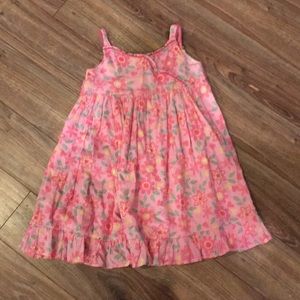 Pink floral dress